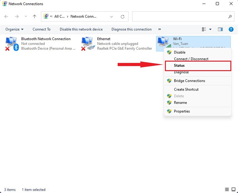 Cách xem mật khẩu WiFi trên Windows 11 nhanh và chính xác nhất 2022 3 Cách xem mật khẩu WiFi đang kết nối trên Windows 11 - Bước 3