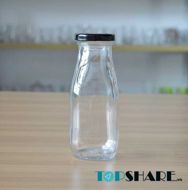 Top 12+ Mẫu chai thuỷ tinh 300ml đẹp, chất lượng, giá tốt 2022 9 Chai thuỷ tinh 300ml đựng mật ong nắp nhôm vặn