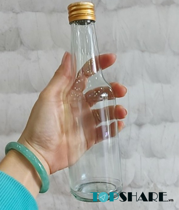 Top 12+ Mẫu chai thuỷ tinh 300ml đẹp, chất lượng, giá tốt 2022 5 Chai thuỷ tinh 300ml nắp nhôm đựng nước mắm