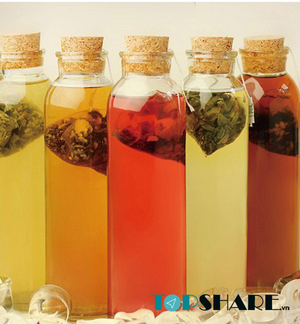 Chai thủy tinh đựng sữa - chất lượng đẹp 350ml nút gỗ