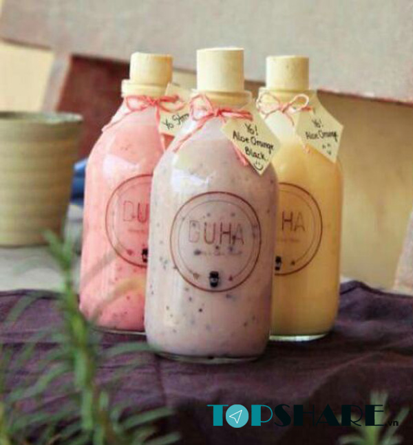 Chai thủy tinh đựng sữa - chất lượng đẹp 500ml nút bần nhựa 