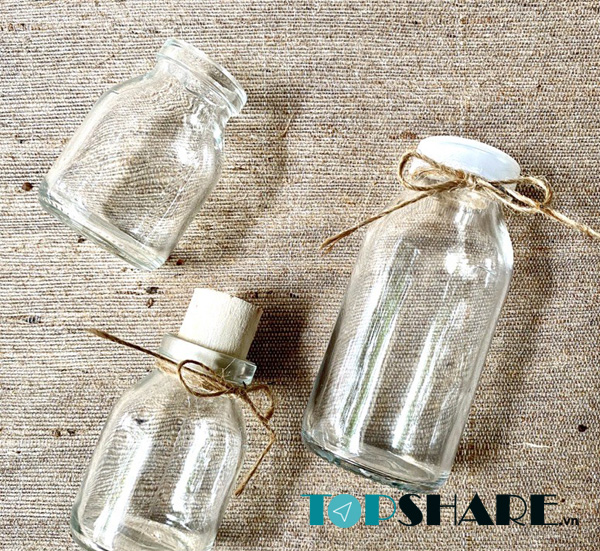 Top 20+ Mẫu chai thuỷ tinh 50ml đẹp chất lượng, giá tốt và hot nhất 2022 8 Chai thuỷ tinh 50ml Nút bần - Nút nhựa