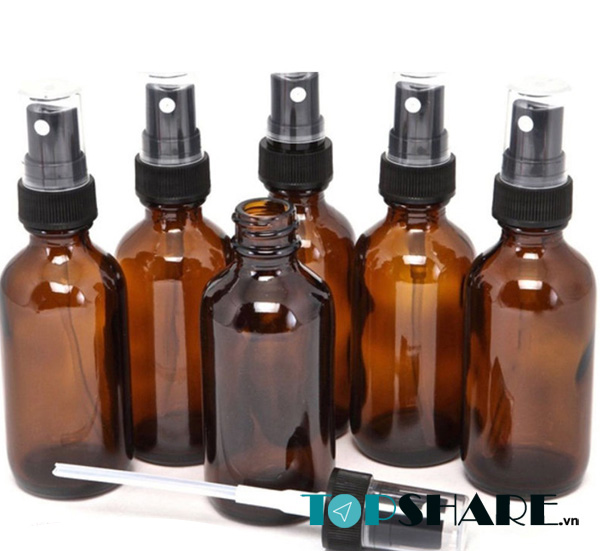 Top 20+ Mẫu chai thuỷ tinh 50ml đẹp chất lượng, giá tốt và hot nhất 2022 2 Chai thuỷ tinh 50ml vỏ nâu đựng mỹ phẩm