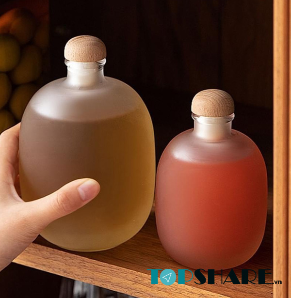 Top 15+ Mẫu chai thuỷ tinh 250ml đẹp, chất lượng, giá tốt nhất 2022 10 Chai thuỷ tinh 250ml tròn nhám mờ