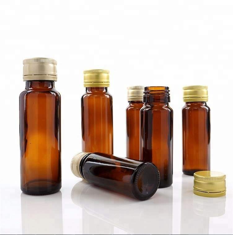 Top 20+ Mẫu chai thuỷ tinh 50ml đẹp chất lượng, giá tốt và hot nhất 2022 7 Chai thuỷ tinh 50ml đựng siro nắp vặn nhôm vàng