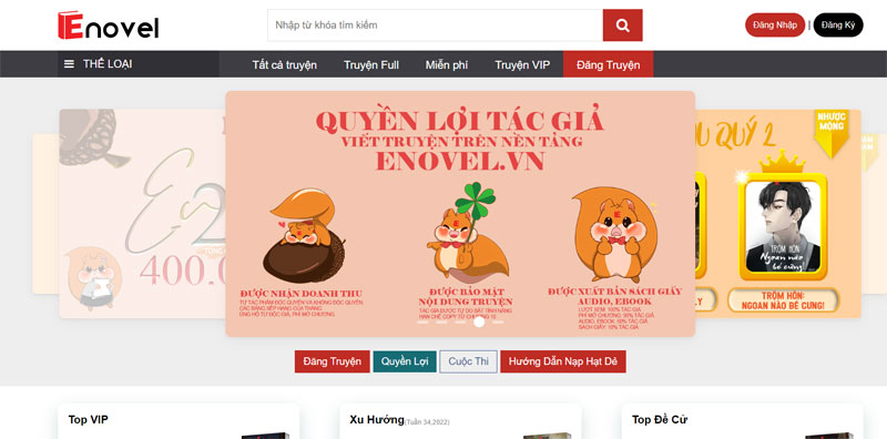 Top 10+ Những trang web đọc truyện online tốt nhất hiện nay 2022 2 ENOVEL.VN - Trang Web Đọc Truyện Online Hay