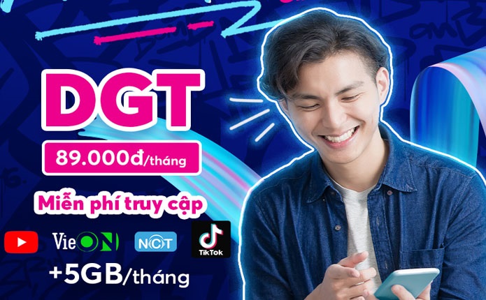Giải trí thả ga chỉ với 89k khi đăng ký gói DGT Vinaphone