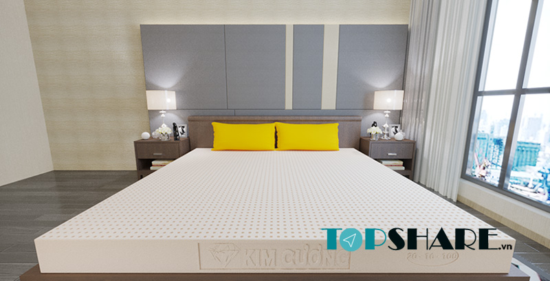 Nệm cao su tự nhiên Happy Gold Kim Cương