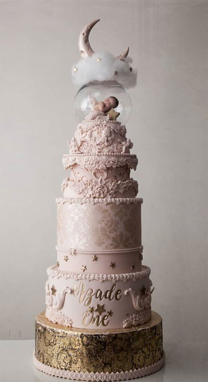 Hình ảnh bánh sinh nhật đẹp dùng cho thôi nôi bé gái iu