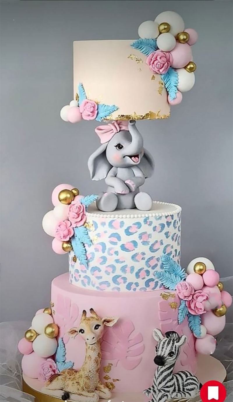 Hình ảnh bánh sinh nhật đẹp hình chú voi Dumbo