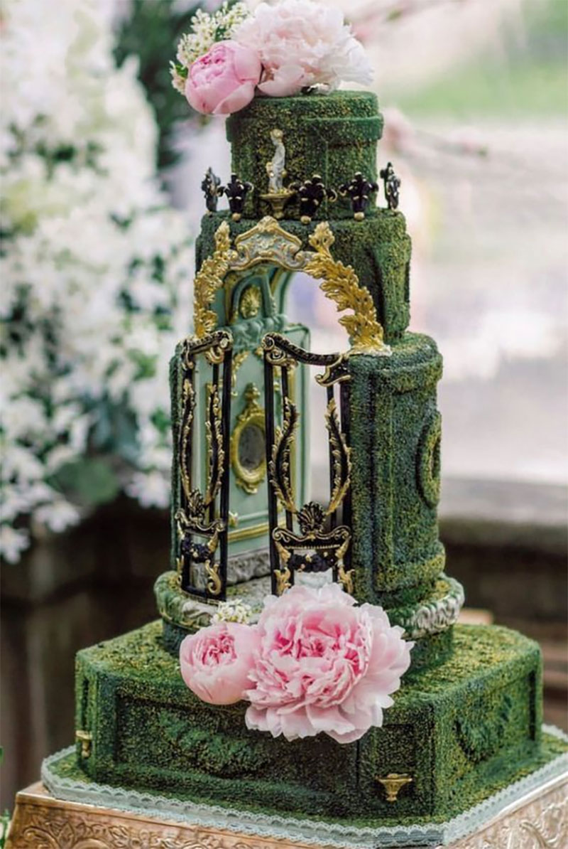 Hình ảnh bánh sinh nhật đẹp như khu vườn nghệ thuật