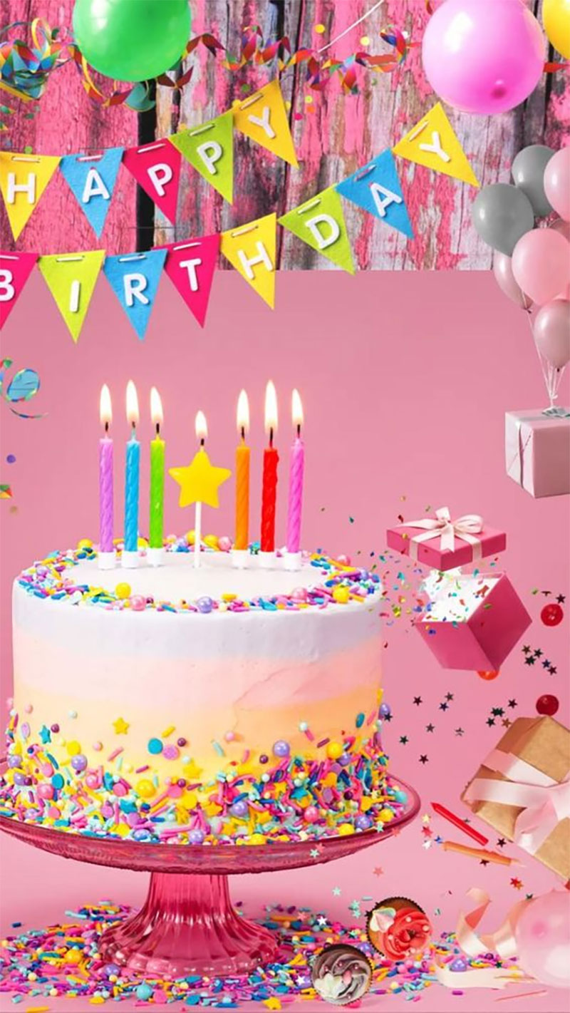 Hình ảnh chúc mừng sinh nhật cho bé gái