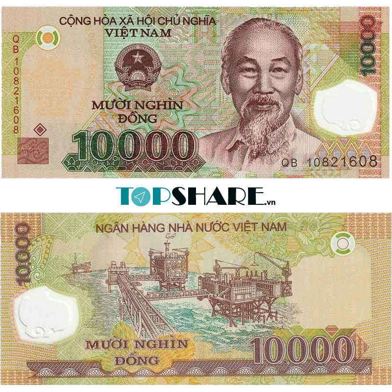 Hình ảnh tiền Việt Nam 10000 VNĐ