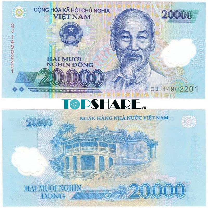 Hình ảnh tiền Việt Nam 20000 VNĐ