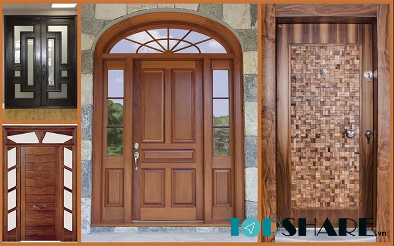 Mẫu cửa gỗ 3 cánh đẹp