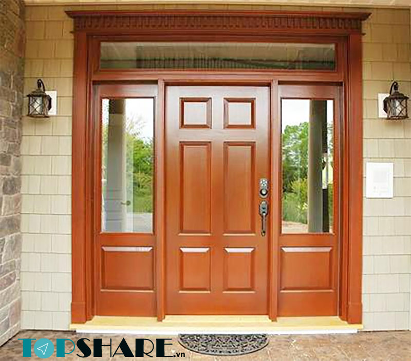 Mẫu cửa gỗ 3 cánh phổ biến