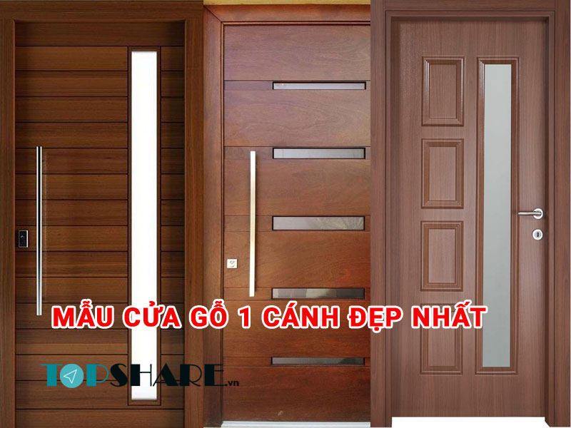 Mẫu Cửa Gỗ 1 Cánh Đẹp