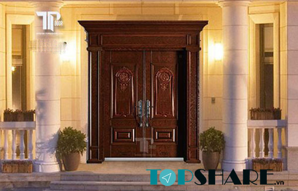 Top 20+ Mẫu Cửa Gỗ 2 Cánh Biệt Thự Đẹp, Cao Cấp [timect] 16