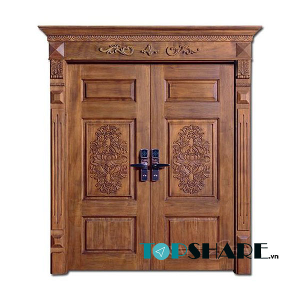 Top 20+ Mẫu Cửa Gỗ 2 Cánh Biệt Thự Đẹp, Cao Cấp [timect] 20