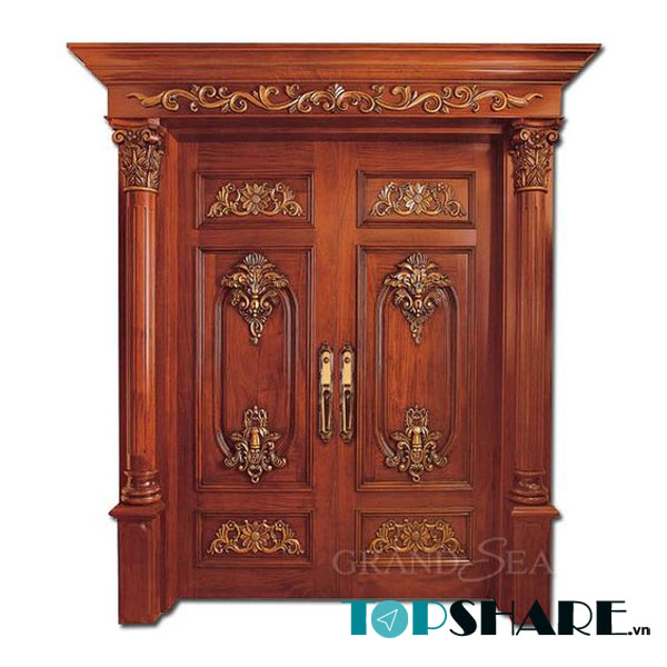Top 20+ Mẫu Cửa Gỗ 2 Cánh Biệt Thự Đẹp, Cao Cấp [timect] 21