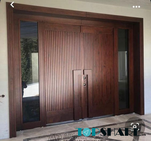 Top 20+ Mẫu Cửa Gỗ 2 Cánh Biệt Thự Đẹp, Cao Cấp [timect] 13