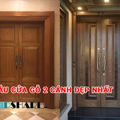 [Top 60+] Mẫu cửa gỗ 2 cánh đẹp tốt nhất 2026 2