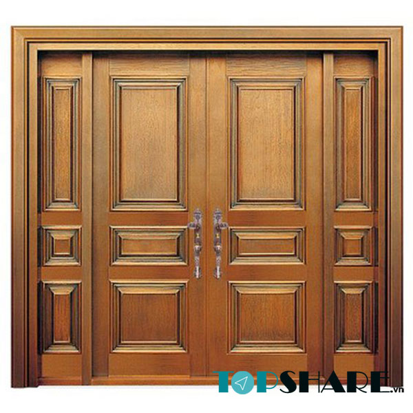 TOP 30+ Mẫu Cửa Gỗ 4 Cánh Mặt Tiền Đẹp Nhất [timect] 8