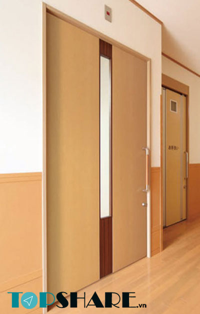 Mẫu cửa gỗ lùa dùng cho văn phòng