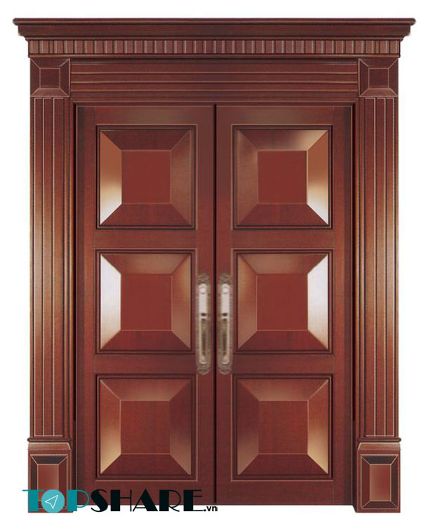 Mẫu cửa gỗ ngọc am đẹp