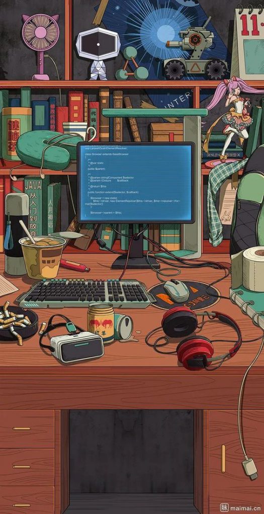 Hình nền gốc làm việc chill