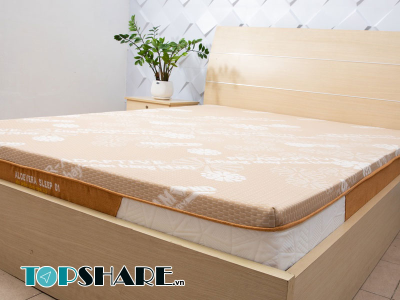 Nệm cao su non 1m mousse Kim Cương Aloe Vera Sleep