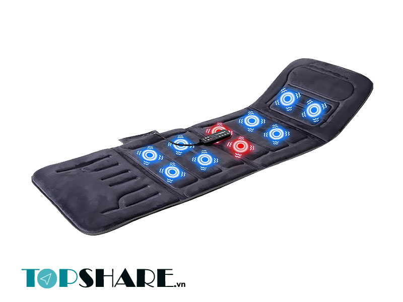 Nệm massage toàn thân có cấu trúc đơn giản, linh hoạt trong thiết kế