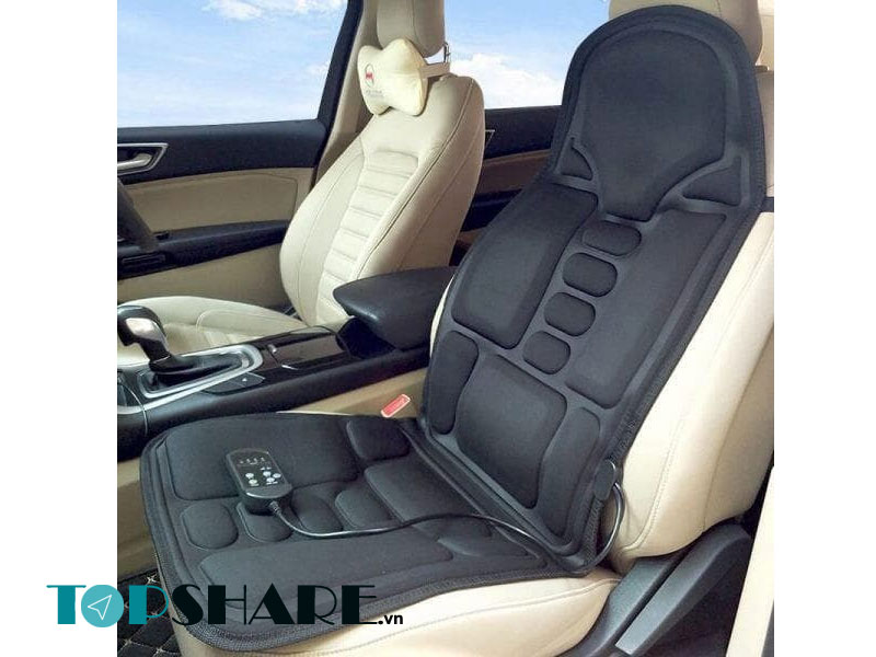 Nệm massage toàn thân LANAFORM LA110304 phù hợp với ghế ngồi ô tô