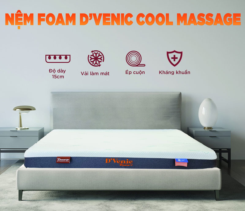 Nệm Ép Cuộn D’Venic Cool Massage