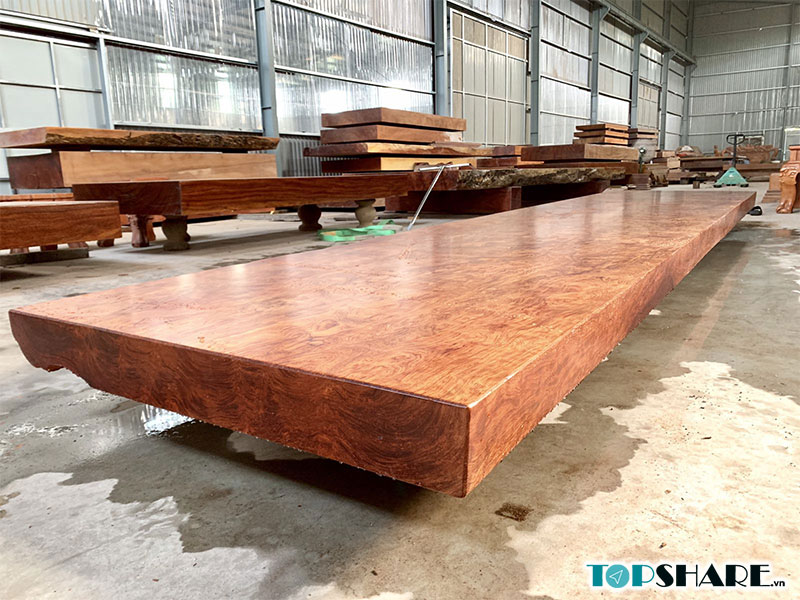 Top 10 mẫu Bàn ăn gỗ Cẩm Lai Nam Phi 14 Bàn ăn nguyên khối gỗ cẩm lai Nam Phi
