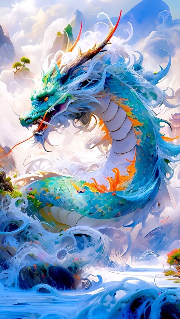 Hình rồng 3D nghệ thuật