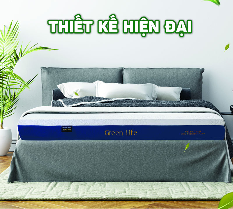 Nệm cao su Beetex Green Life – An toàn tuyệt đối cho sức khỏe 8 Thiết kế tinh tế và và hiện đại giúp nệm cao su đa tầng Beetex Green Life phù hợp với mọi không gian.