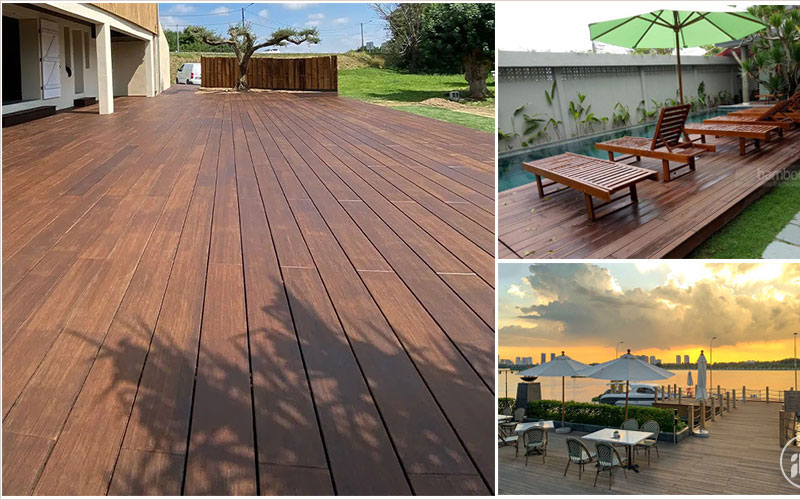 Sự tiến hóa của ứng dụng tre trong kiến trúc 21 Sàn tre ngoài trời là một trong những ứng dụng phổ biến của tre hiện nay
