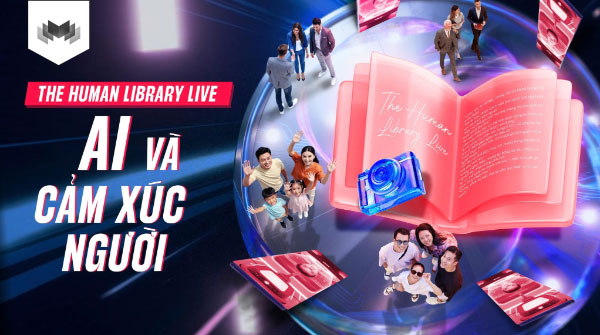 Hình ảnh chính thức của chiến dịch "The AI Human Library" do Learning Chain khởi động vào tháng 12/2025.
