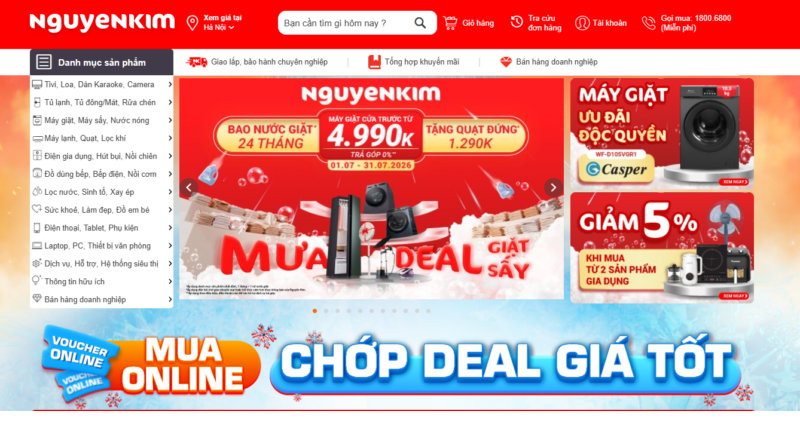 Tổng hợp 10+ website bán đồ gia dụng trực tuyến uy tín chính hãng 8 Tổng hợp 10+ website bán đồ gia dụng trực tuyến uy tín chính hãng 4