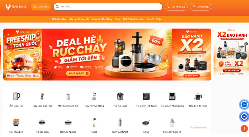 Tổng hợp 10+ website bán đồ gia dụng trực tuyến uy tín chính hãng 6 B2S Mall là website bán đồ gia dụng uy tín đáng để bạn tham khảo