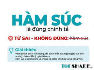 Hàm súc hay hàm xúc là đúng?
