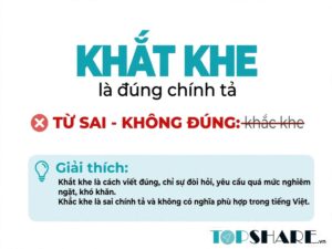 Khắt khe hay khắc khe từ nào đúng chính tả tiếng Việt?