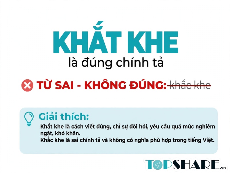 Khắt Khe Hay Khắc Khe Từ Nào Đúng Chính Tả Tiếng Việt? Khắt Khe Là Gì? 2 Khắt khe hay khắc khe từ nào đúng chính tả tiếng Việt?