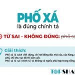 Phố sá hay phố xá?