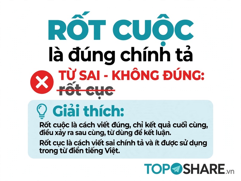 Rốt cuộc hay rốt cục?